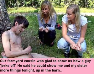 Jerk-off cousin
