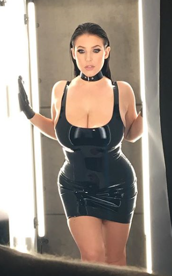 unbelievably sexy milf angela white beggin for cock in tight latex dress