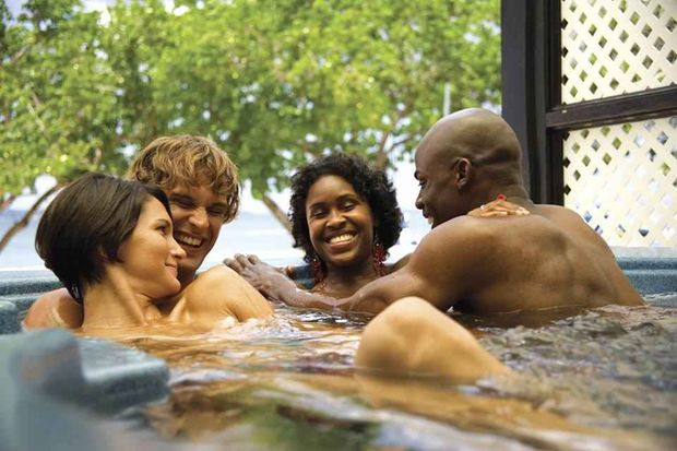 Swinger hot tub