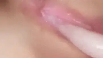 Chinese bae wets her pussy