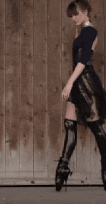 Walking in ballet-heels