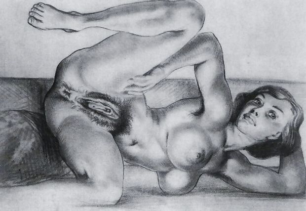 drawn hairy pussy