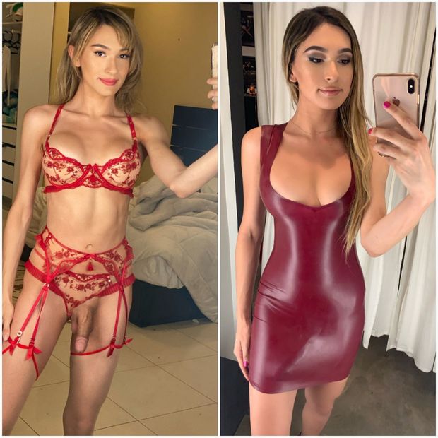 You choose lingerie or dress for party
