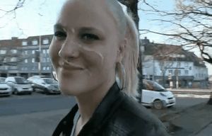 Mandy forgot to clean up before going shopping