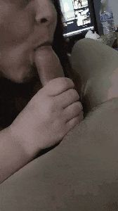 My wife blowing a new guy we found online, gave him his first ever titty fuck too