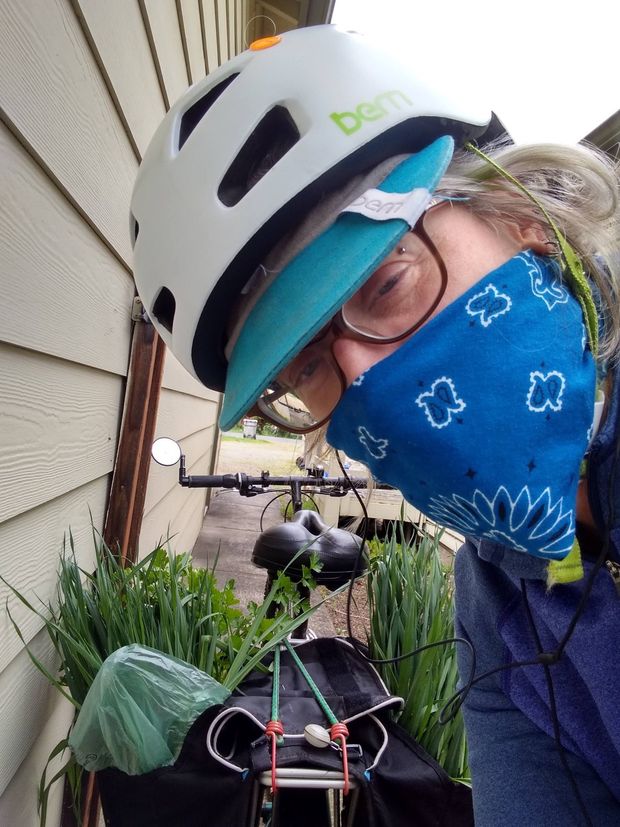 Sexy milf wearing a mask