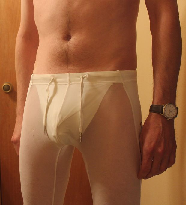 My big jock package stuffed in compression shorts