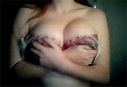 Revealing her beautiful boobs