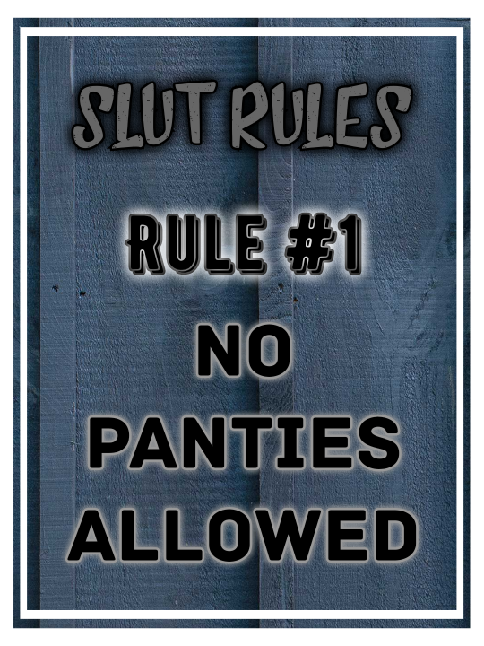 Slut Rules #1