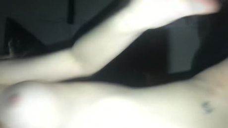 My lucky friend cums inside my tight pussy