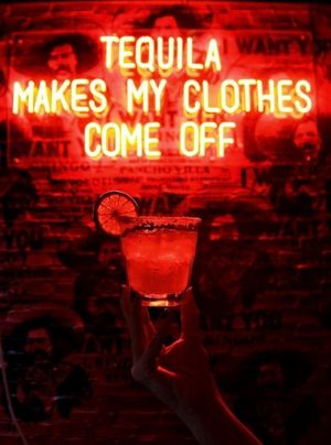 Melissas new pickup line - tequila makes my clothes come off