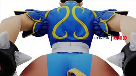 Lesbian facesitting street fighter