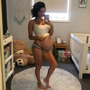 Big pregnant belly 2