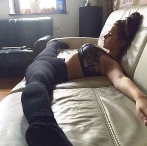 getting hard thinking of how good it be to lick her pussy this way