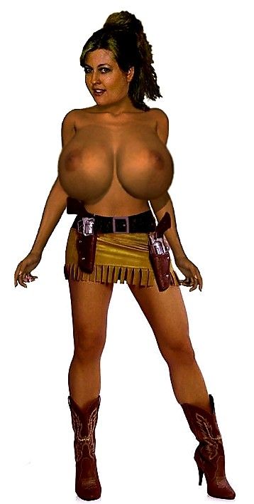 COWGIRL HAS ENORMOUS KNOCKERS