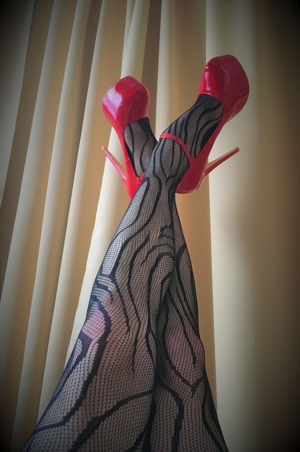 feet in the air
