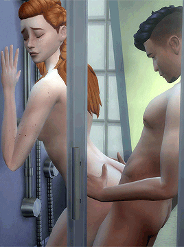 Redhead getting dicked in the shower pt 2