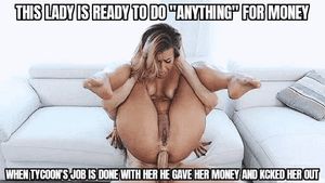 She still can feel his hot cum inside her asshole