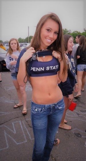 College belly babe