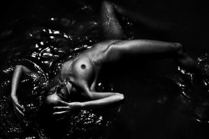 Nude in water