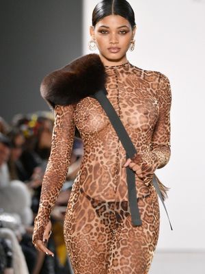 Danielle Herrington braless in see through outfit