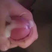 Cum pouring from my cock