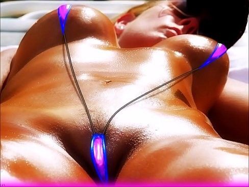 Gorgeous micro bikini slut