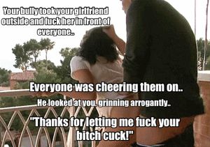 Fucking your bitch in front of you and everybody else