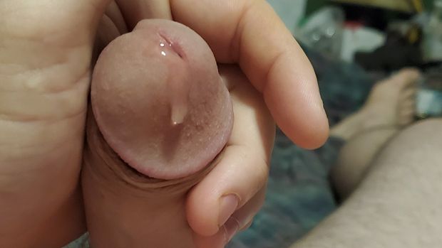 White dick with precum