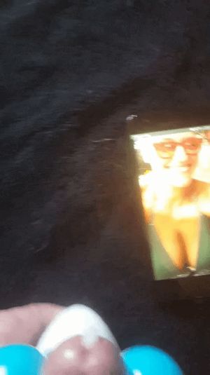 Tribute of my cock spurting cum to my sexy friends tits