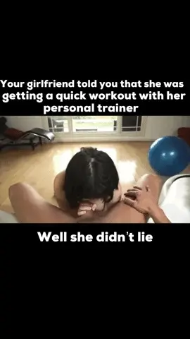 At her favorite personal trainers gym