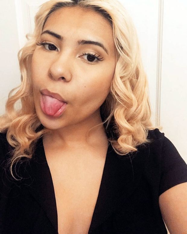 tongue out