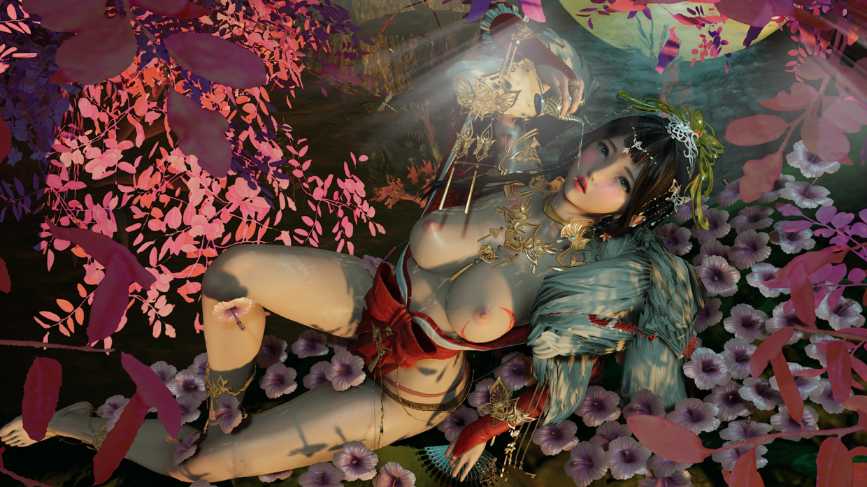 Busty honey select model