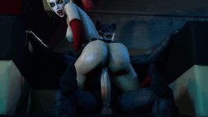 Harley rides catwomans big dick