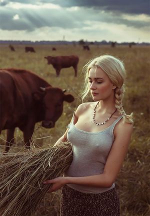 In the fields