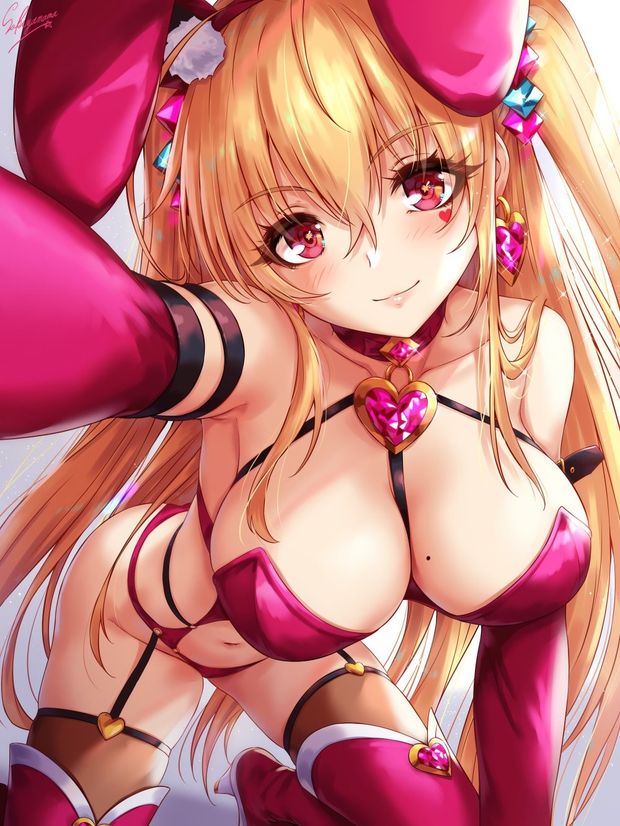 Pink and blonde