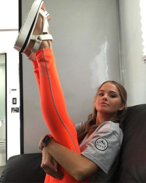 Debby’s legs up, ready for a pounding