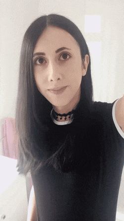 Black dress and erection