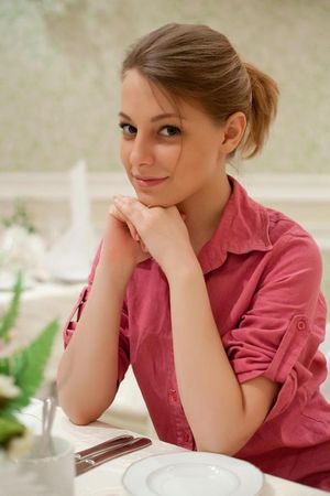 Nikia A. from MET, at table