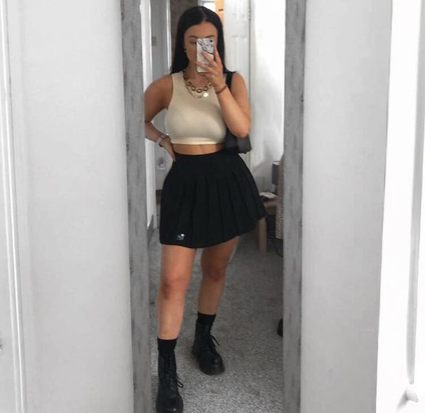 Fuckable Fern in a short skirt