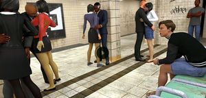 Sex in the subway - Crazy 3d cgi porn movie