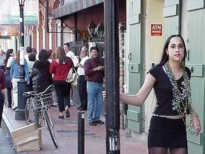 Tonya doing cum walk in New Orleans