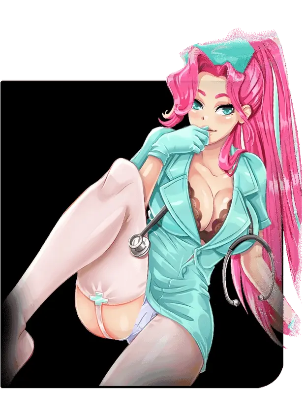 персонажи игр: тётя-доктор = game characters:lady-doctor