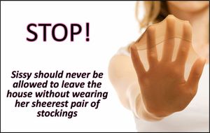 or pantyhose! her choice