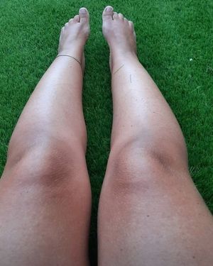 Thick legs waiting to be opened