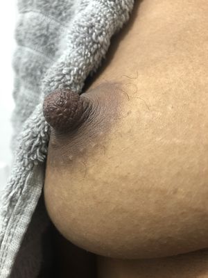 Hot black nipple