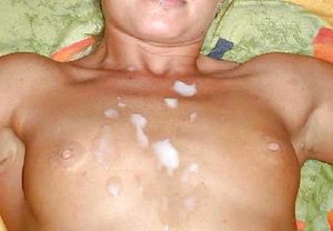 very sexy cum on beautiful body & tits