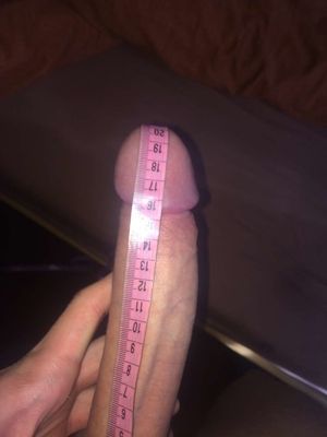 My cousin's big cock... 20cm!