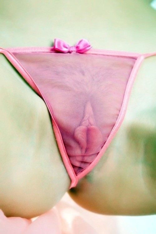 large labia under panties