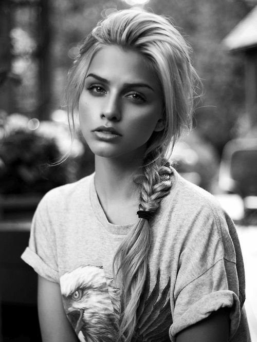 Gorgeous face with a cute ponytail